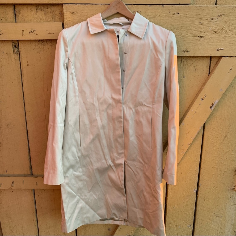 Gap Women’s Snap Button Long Coat Tan - image 2